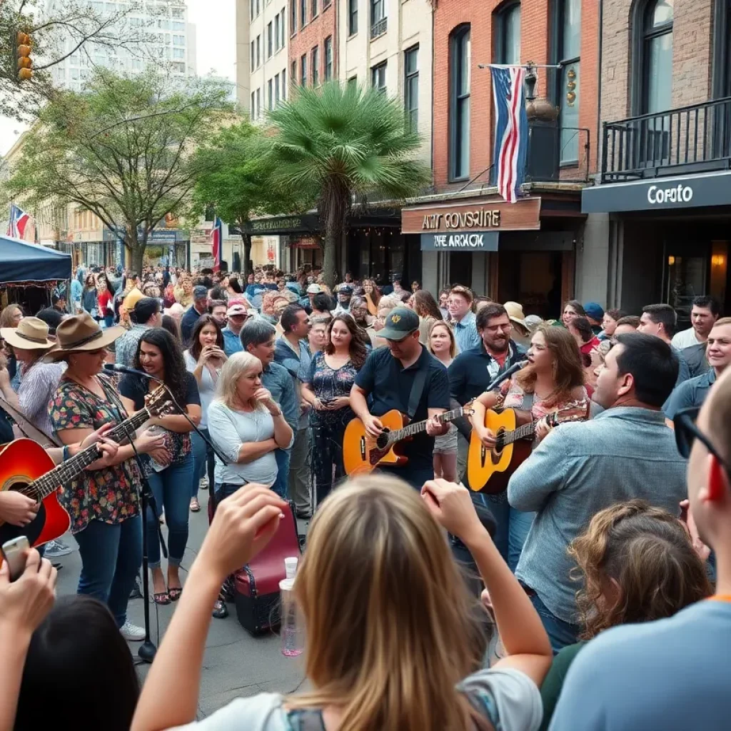 Local musicians performing in Austin, Texas