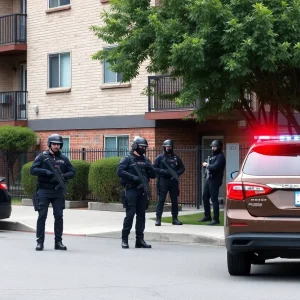 SWAT team during a police operation in Austin