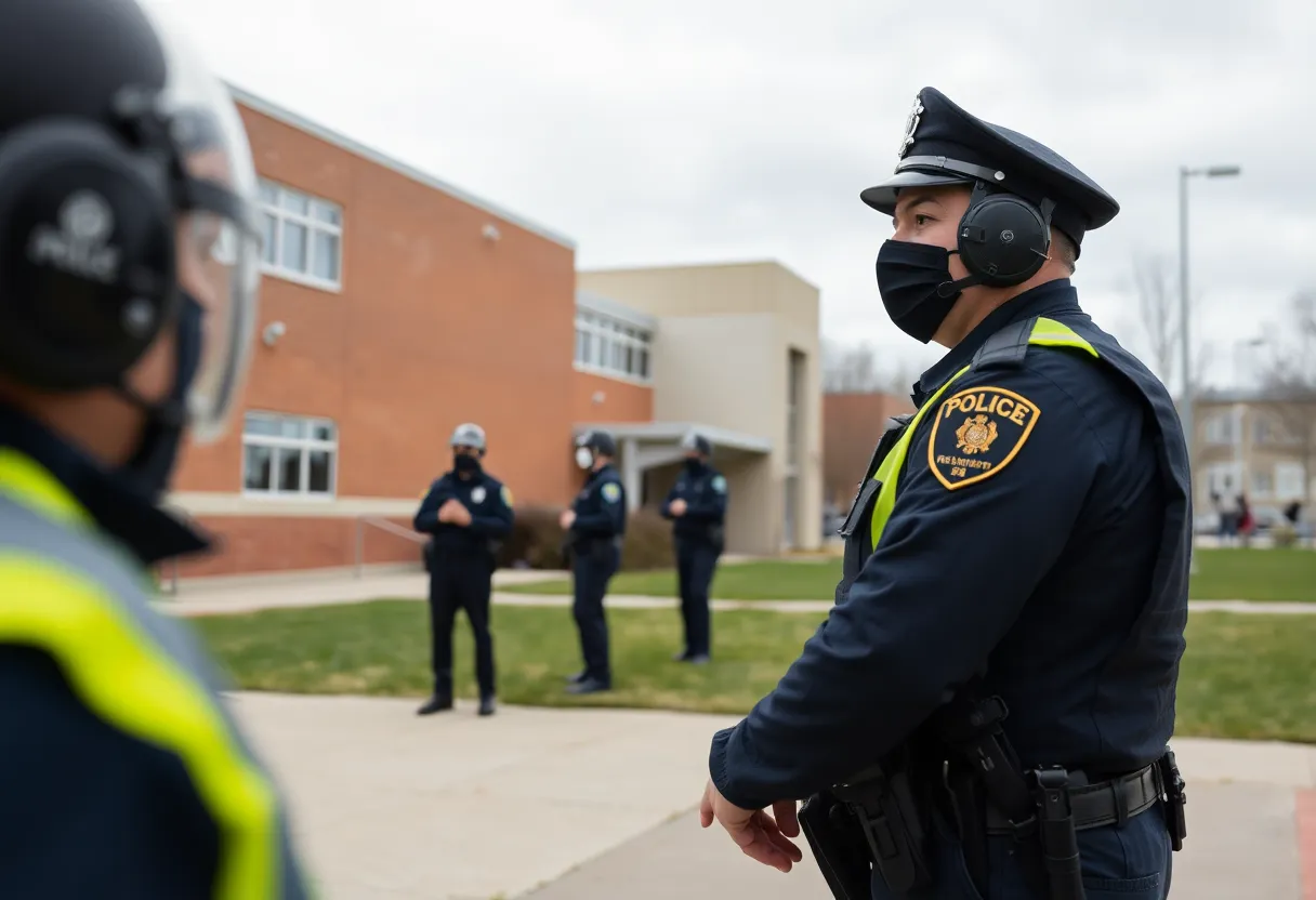 Police securing high school campus for safety