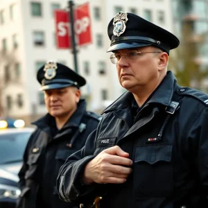 Police officers responding to an emergency situation