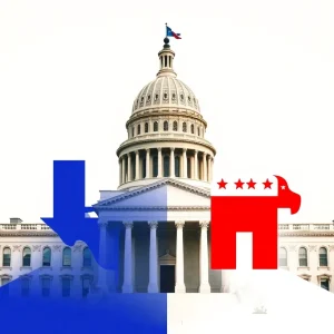 Texas Capitol building symbolizing political tension