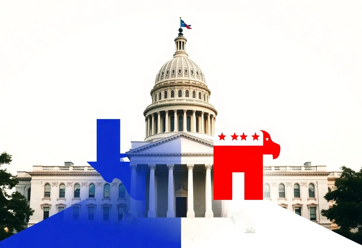 Texas Capitol building symbolizing political tension