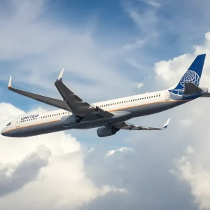 United Express flight facing severe turbulence in the sky