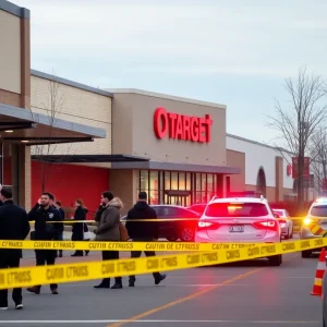 Police activity outside Target store in Austin after shooting
