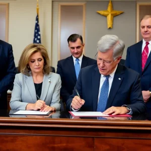 Legislature signing ceremony at Texas Capitol