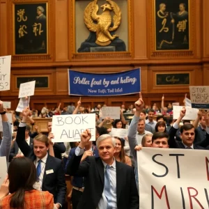 Demonstrators protesting against congressional redistricting in Texas