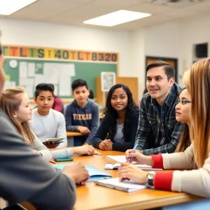 Students in a Texas high school engaged in learning