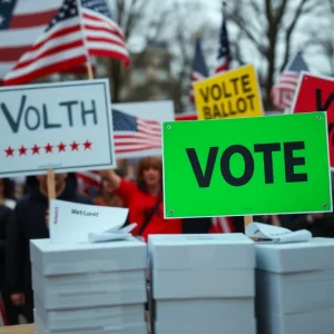 Symbolic representation of political tensions in Texas legislative session.