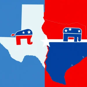 Illustration of Texas redistricting conflict