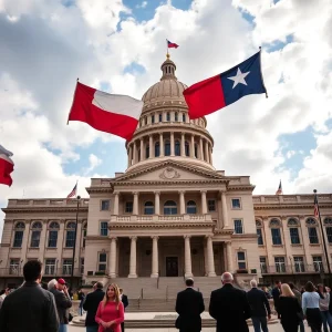 Texas State Capitol during a legislative session