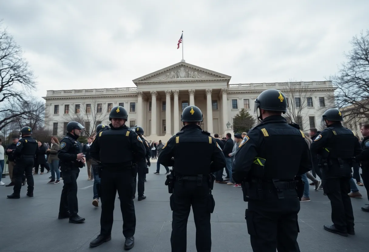 Police and security at Texas State Capitol