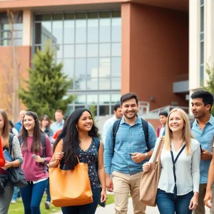 Students and faculty at the University of Texas campus