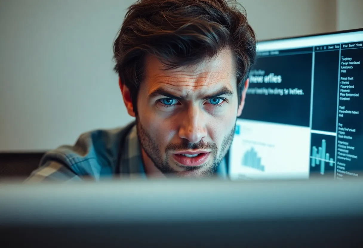 User facing error message on news website