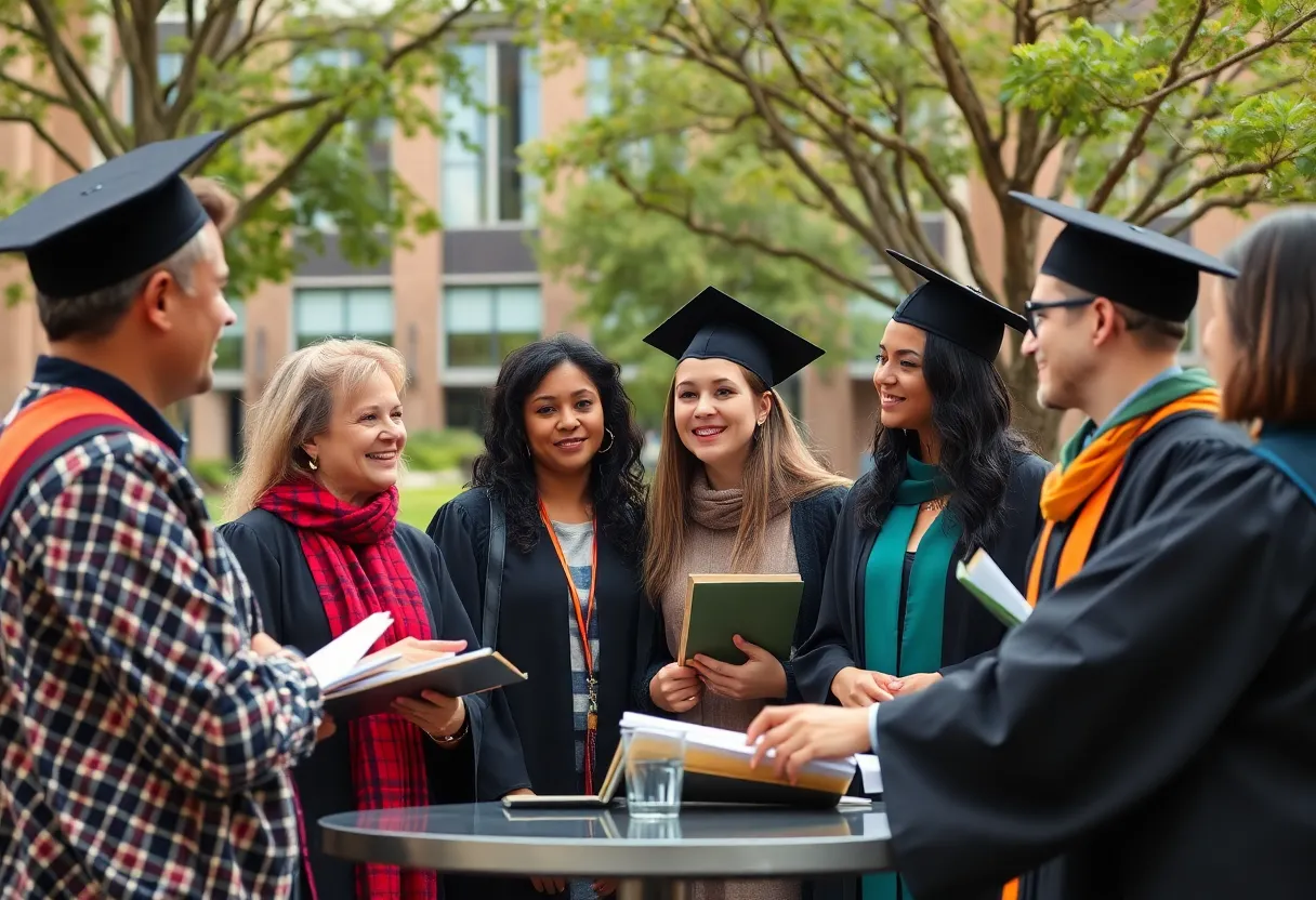 Faculty members discussing governance reforms at the University of Texas