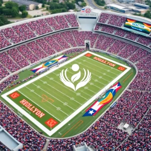 Image of the University of Texas at Austin football stadium during a game.