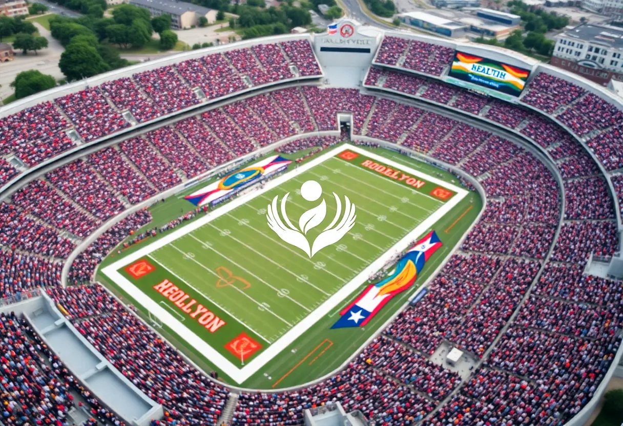 Image of the University of Texas at Austin football stadium during a game.