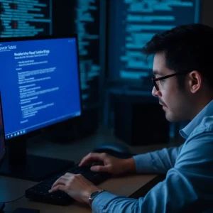 Windows user looking frustrated at computer during TicketMaster ticket purchase