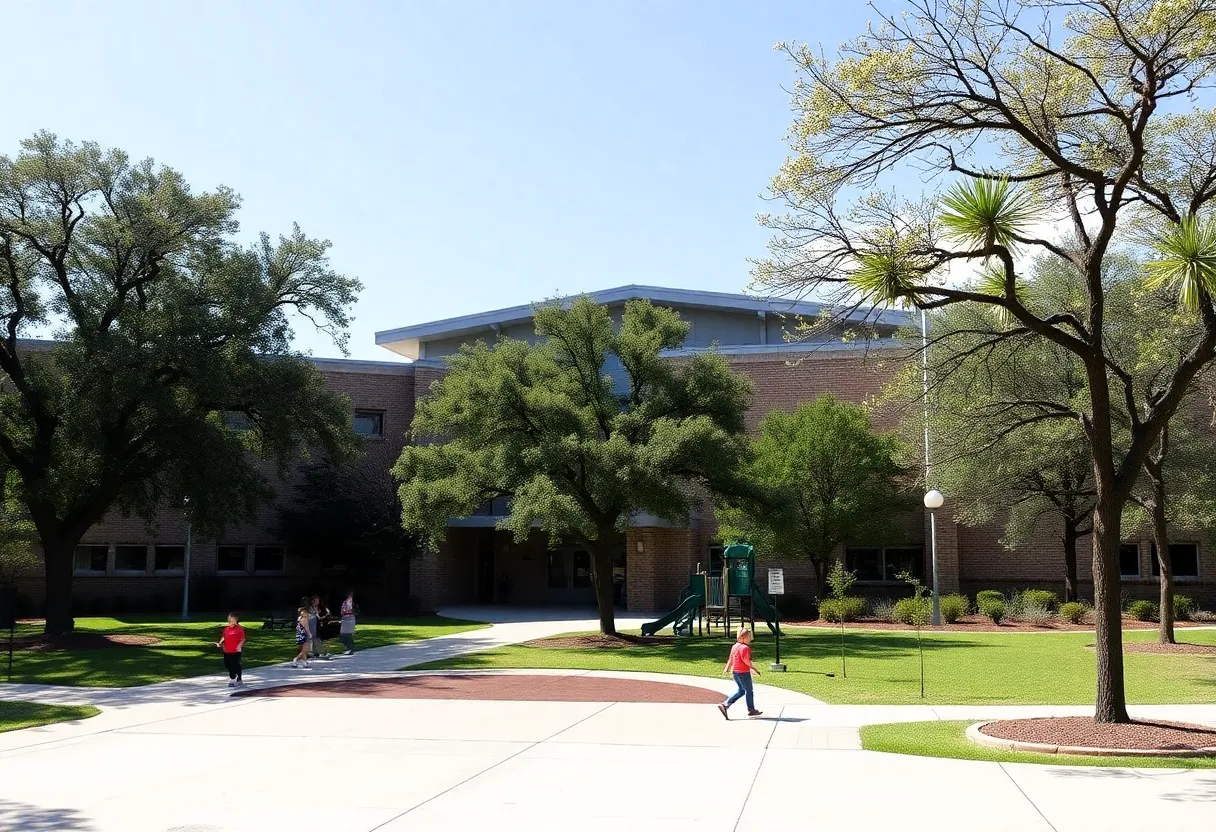 Exterior view of an Austin Independent School District school building