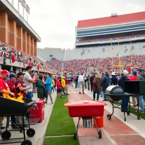 Vibrant college football game atmosphere in Austin