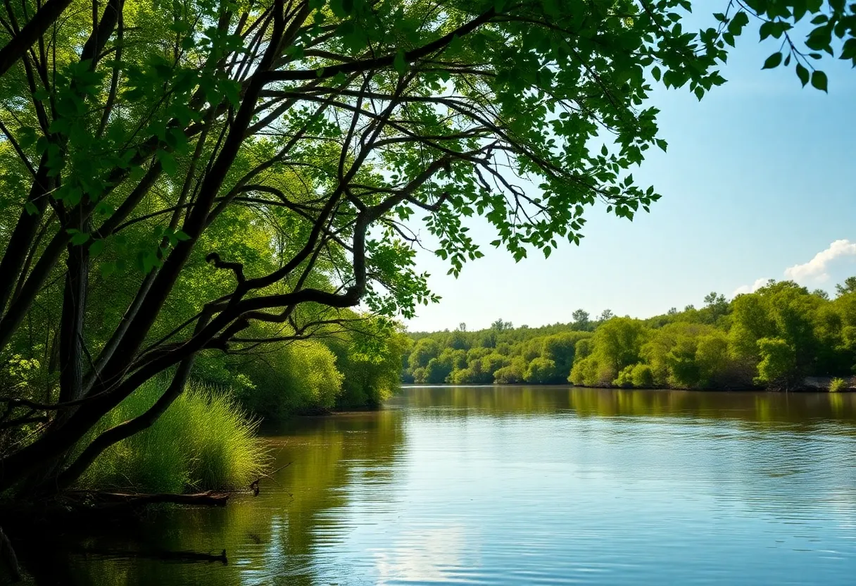 Nature scene representing environmental activism in Texas