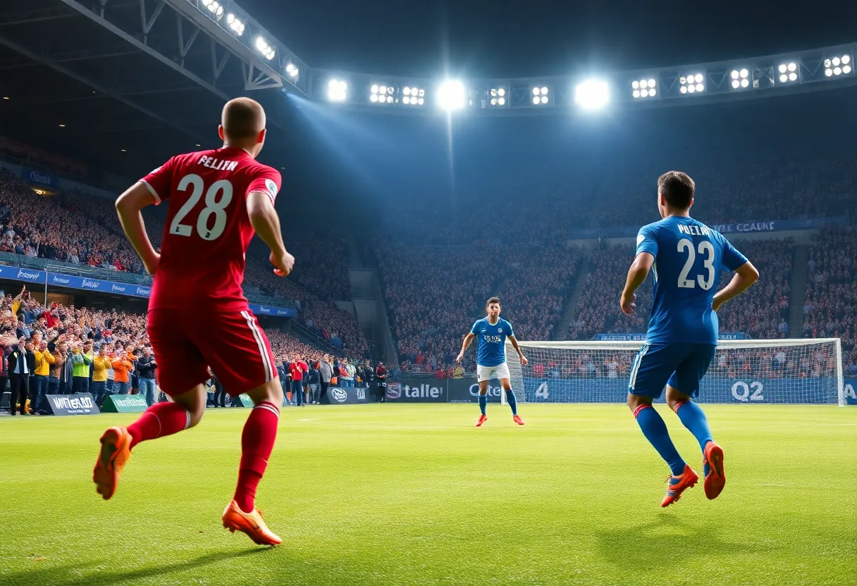 Austin FC players in action against Seattle Sounders at Q2 Stadium