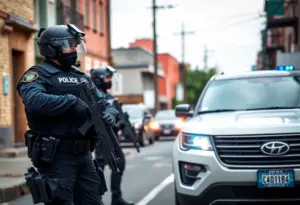 Austin Police conducting a drug operations in neighborhood