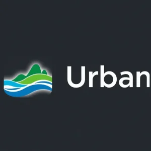 New Austin unified logo featuring wavy blue and green design