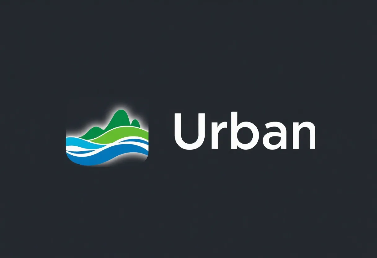 New Austin unified logo featuring wavy blue and green design