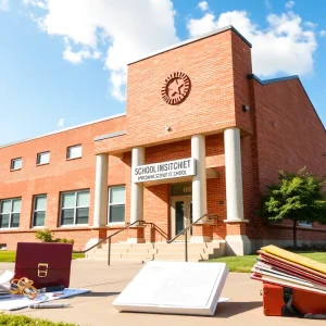 A school building in Austin representing educational accountability.