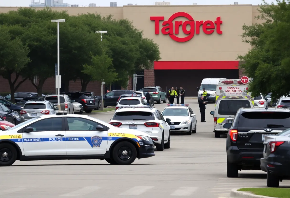 Police response at shooting scene