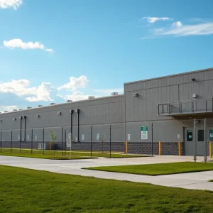 Exterior view of Camp 57 Detention Facility