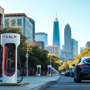 Electric vehicle charging stations in Austin