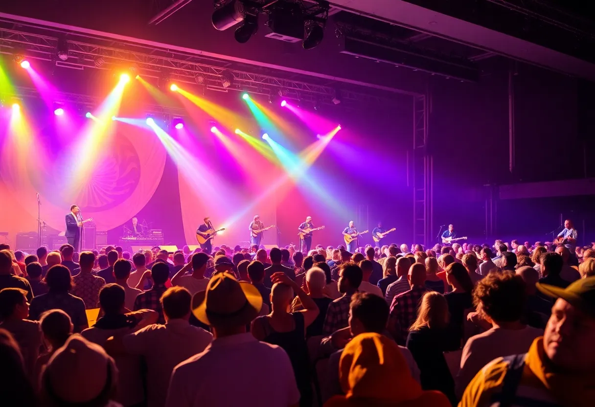 Audience at a country music concert