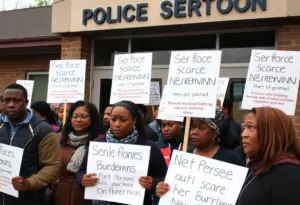 Community gathering advocating for Safe Haven options