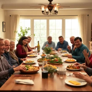 Family and friends gathered in a warm and inviting home to commemorate Angeline Doris Young.