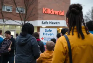 Community members supporting families in crisis