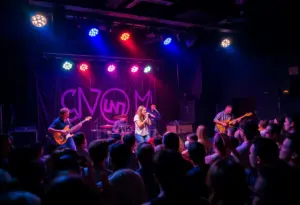 Concert scene of English Teacher performing at 29th Street Ballroom