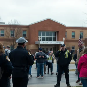 Emergency response at Evergreen High School after a shooting incident