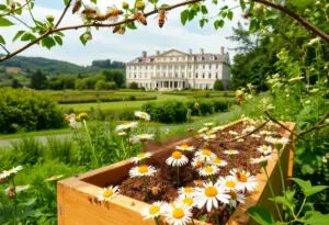 Apiary with honeybees at Four Seasons Hotel Austin