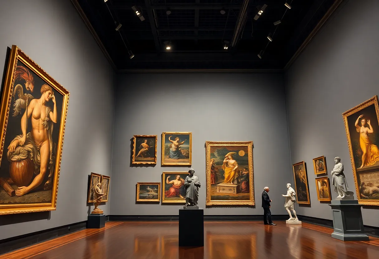 Artworks from the Hispanic Baroque exhibition at Blanton Museum