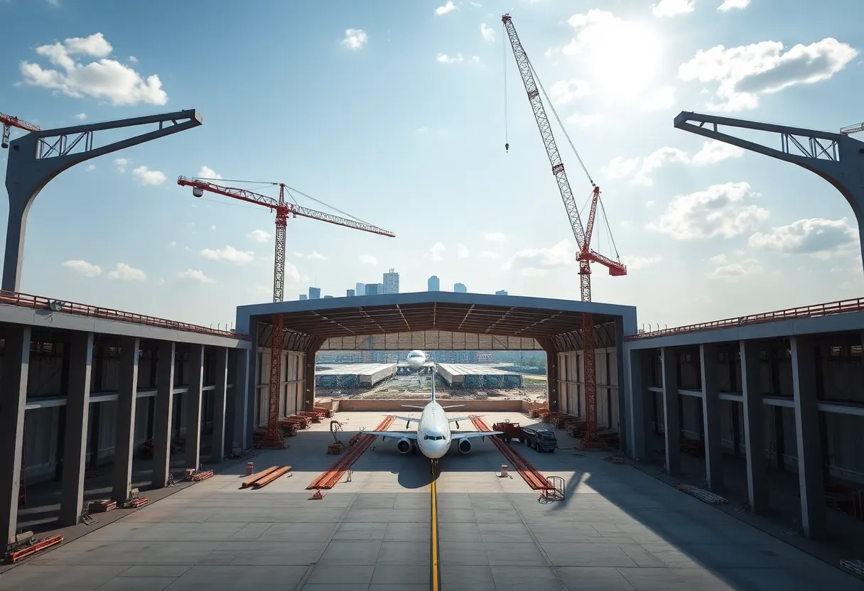 IAC New Aircraft Hangar Construction