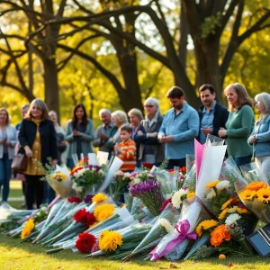 Community memorial for a pediatrician
