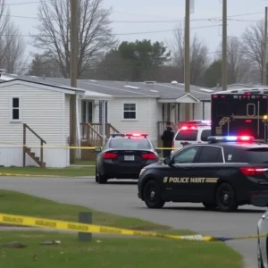 Police investigating a homicide at a mobile home park in Austin