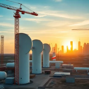 Natural Gas Power Plant Construction in Southeast Texas