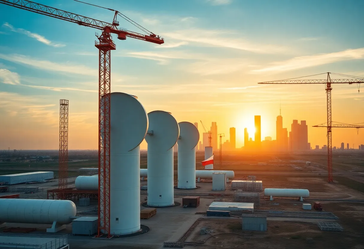 Natural Gas Power Plant Construction in Southeast Texas