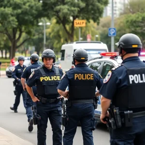 Emergency police response at Zilker Park