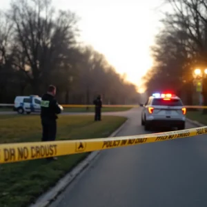 Police activity in Zilker Park following a shooting incident.