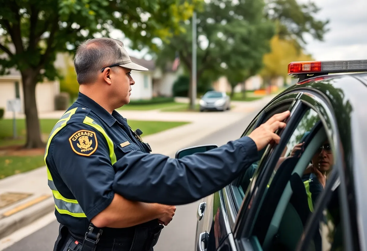 Police conducting operations in Socorro to combat drug crimes.