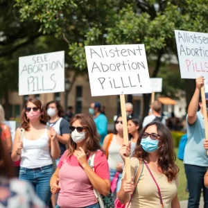 Protesters rally against abortion pills in Texas