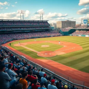 Fans enjoying a Texas baseball exhibition game